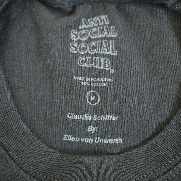 Anti Social Social Club Ellen von Unwerth D Fantasy Black T-Shirt PALISADES M - Picture 12 of 13